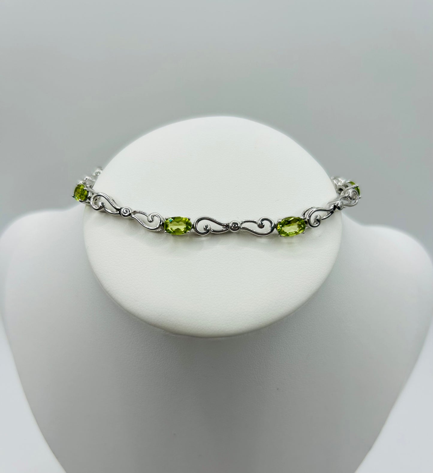 Peridot Bracelet in Sterling Silver