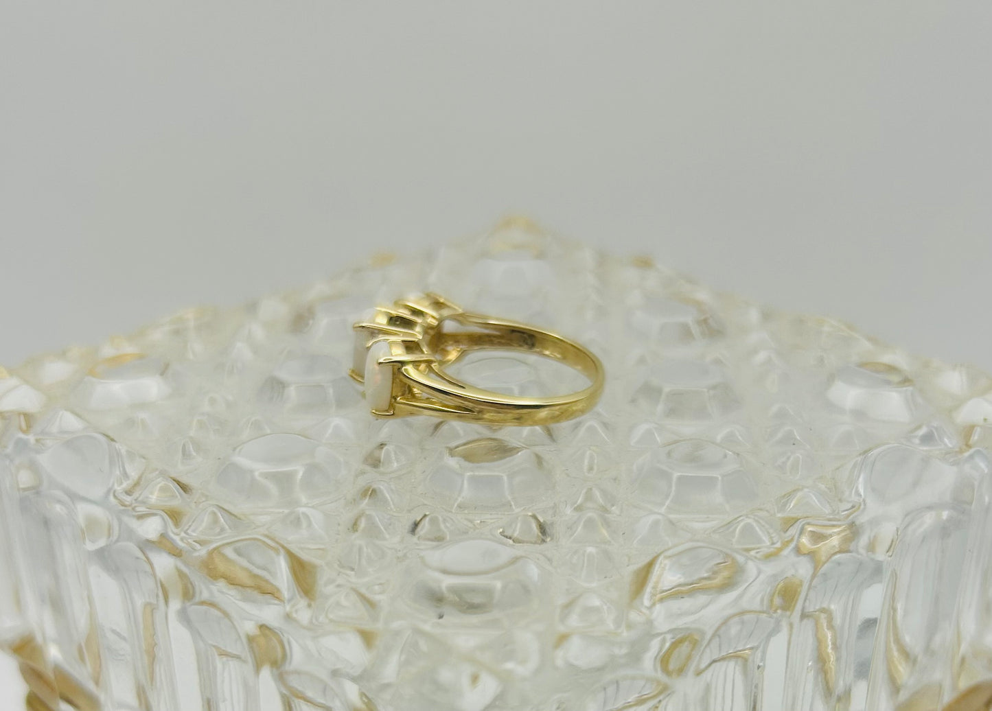 Opal & Diamond Ring (.06pts t.w.) in 10K Yellow Gold