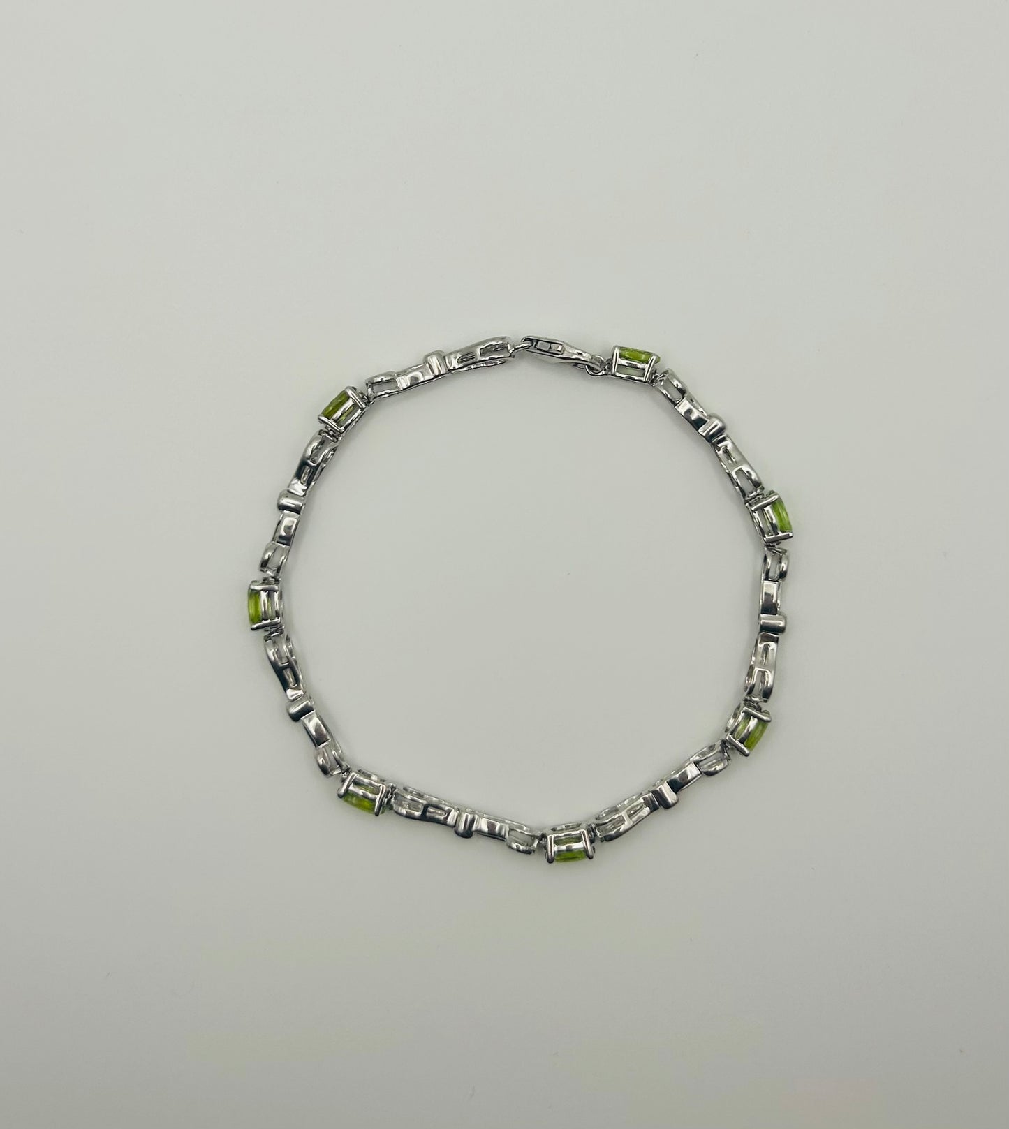 Peridot Bracelet in Sterling Silver