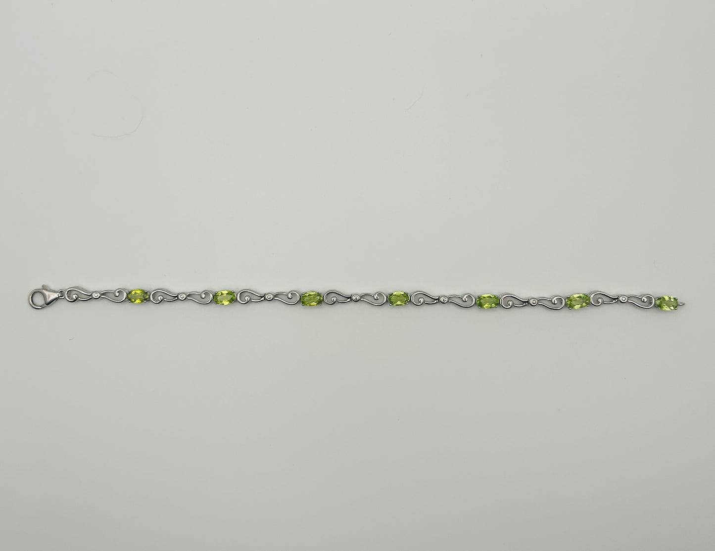 Peridot Bracelet in Sterling Silver