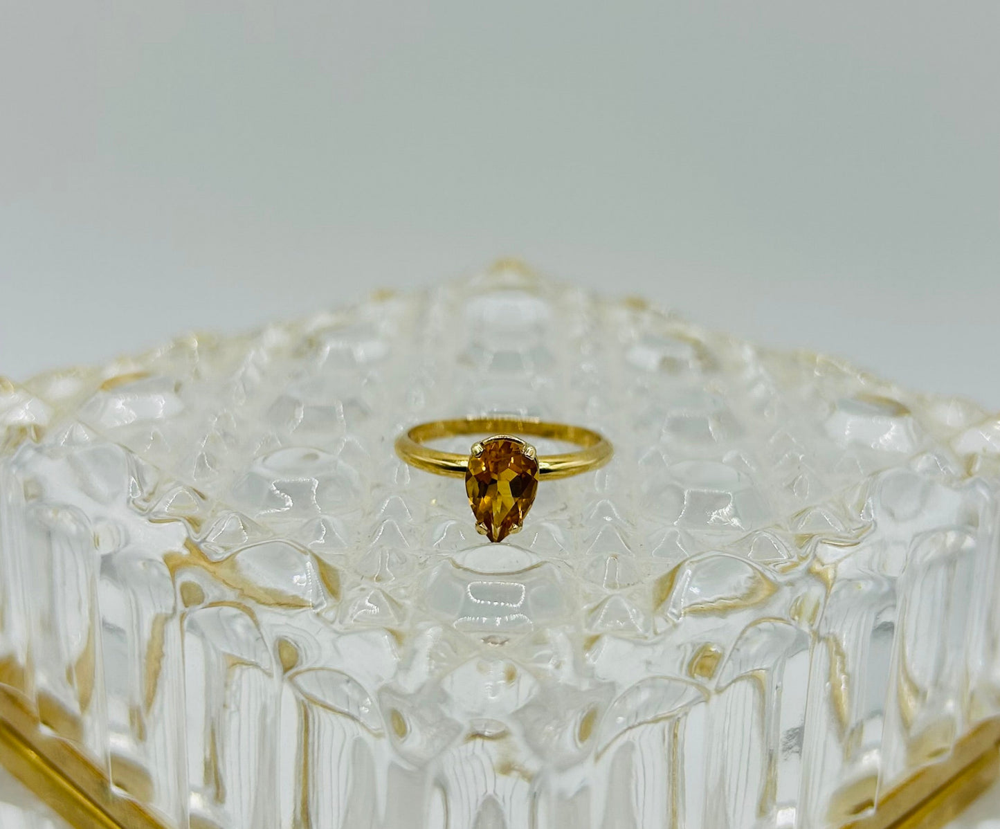 Citrine Ring in 10K Yellow Gold