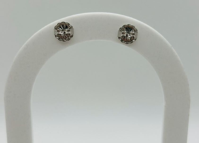 Circle Dangle Diamond Earrings (.10pts t.w.) in Sterling Silver