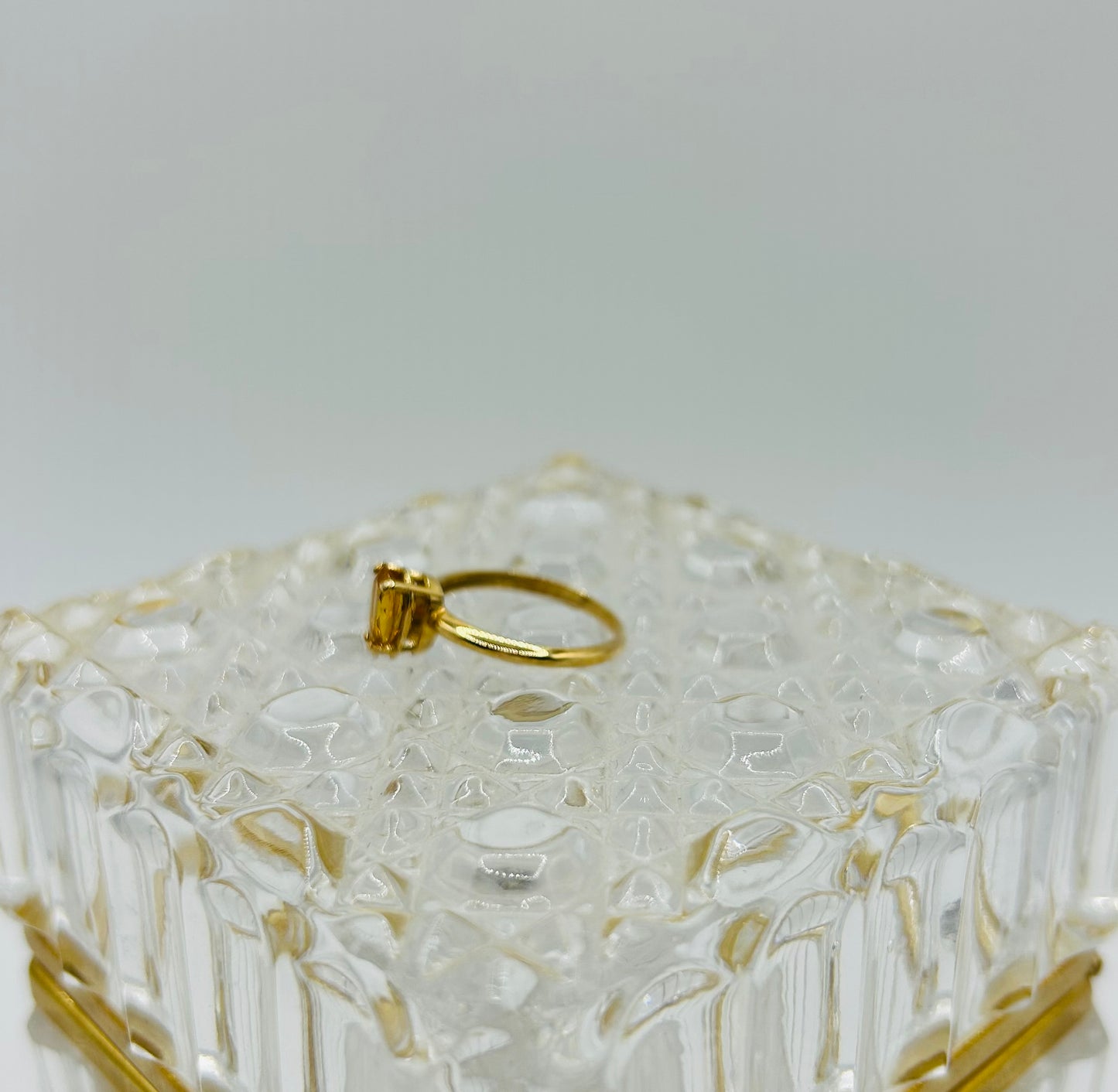 Citrine Ring in 10K Yellow Gold
