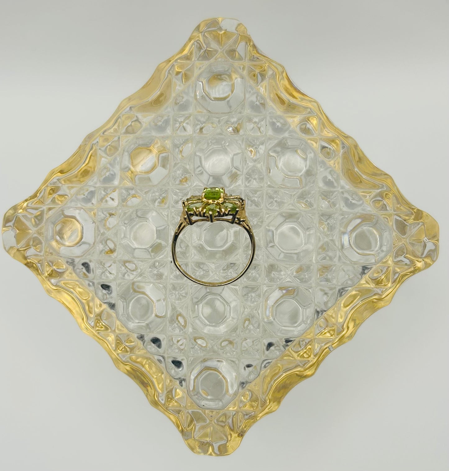 Peridot Ring in 10kt Yellow Gold