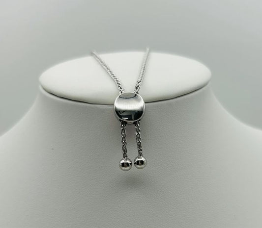 Geometric Diamond Bolo Bracelet (.10pts t.w.) in Sterling Silver