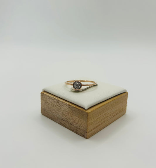 Diamond Cluster Ring (.05pts t.w.) in 14K Rose Gold