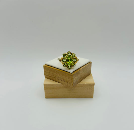 Peridot Ring in 10kt Yellow Gold
