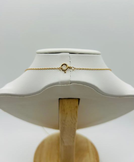 Amethyst & Diamond Pendant (.05pts t.w.) in 14K Yellow Gold