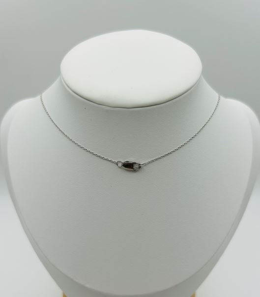 Blue Topaz & Diamond Pendant (.03pts t.w.) in Sterling Silver